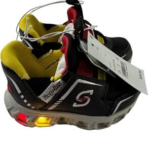 S Sport‎ by Skechers Kaleb Light Up Shoes Step-Ins Black Toddler Boy Size 5 NWT
